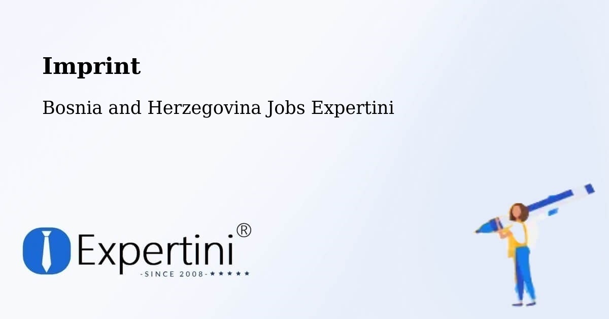 Imprint – Marićka - Bosnia and Herzegovina Jobs Expertini